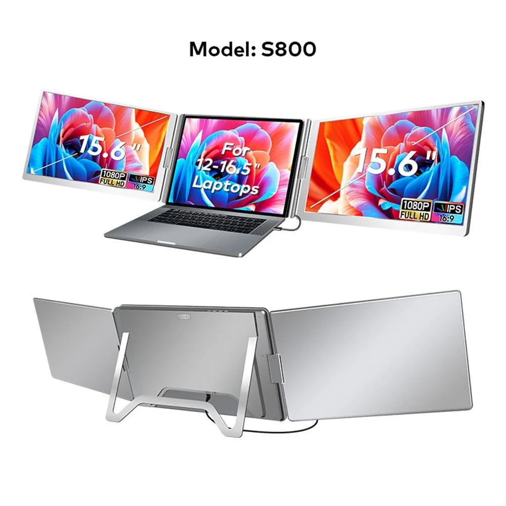 Wander Desk Pro Extender — 14"–16" Portable Dual Screen Laptop Monitor