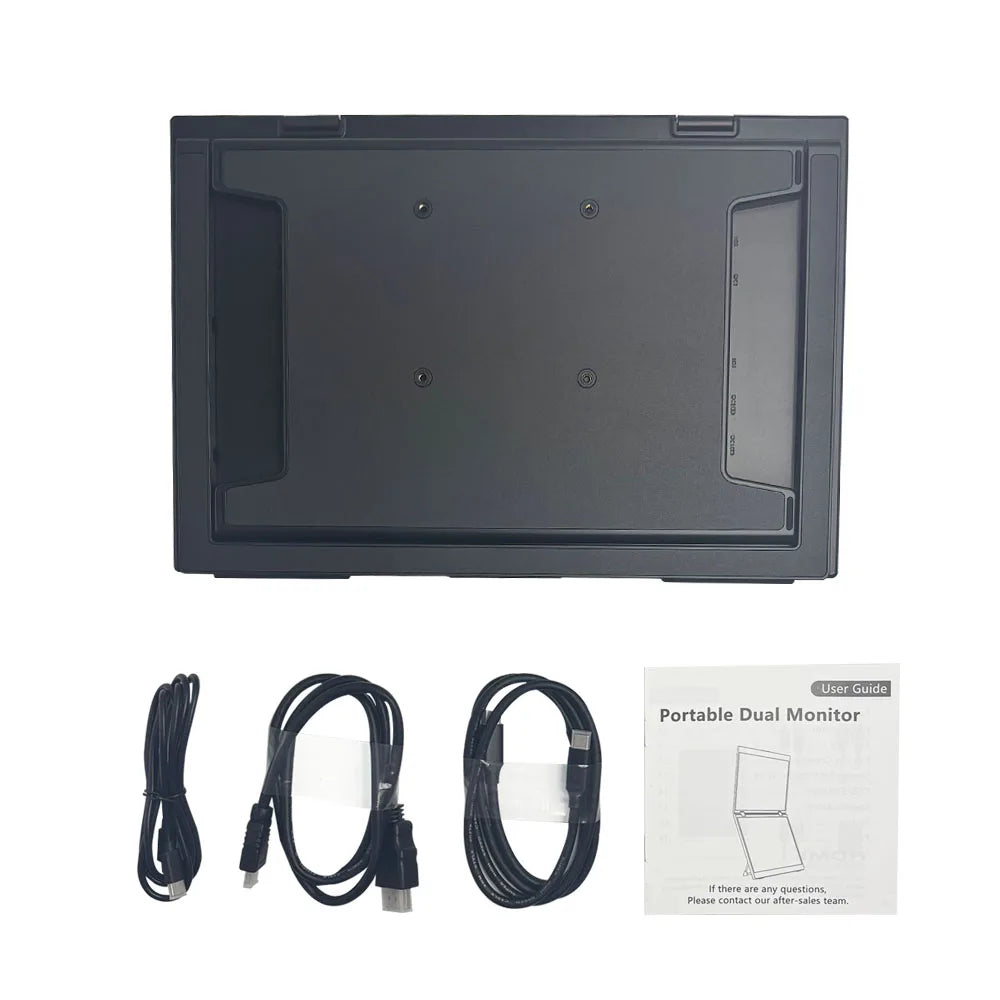 Wander Desk Stacked Dual Screen Monitor — 14" Portable Vertical Display