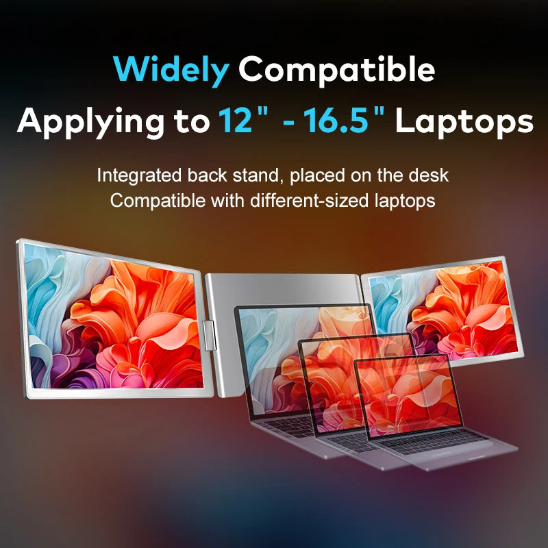 Wander Desk Pro Extender — 14"–16" Portable Dual Screen Laptop Monitor